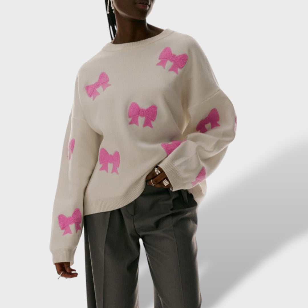 Emma Knitted Heart Sweatshirt