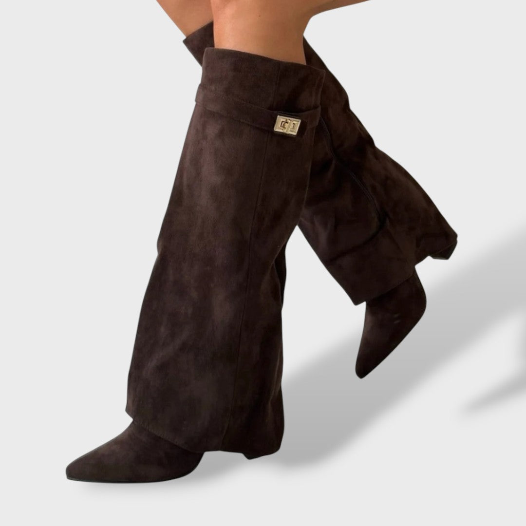 Elegant Classic High Women’s Suede Boots