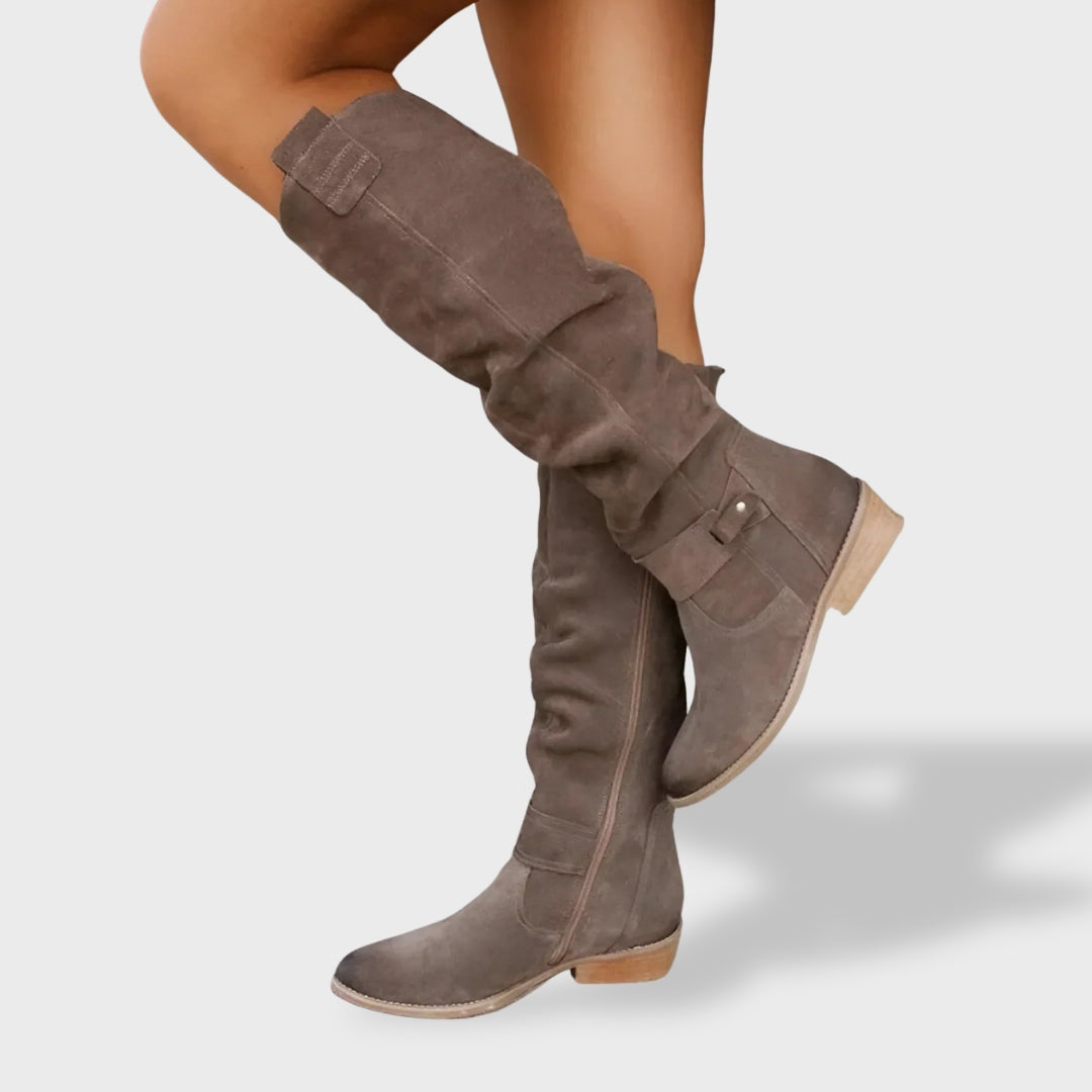 Valeria | Elegant High-Quality Leather Boots for Women