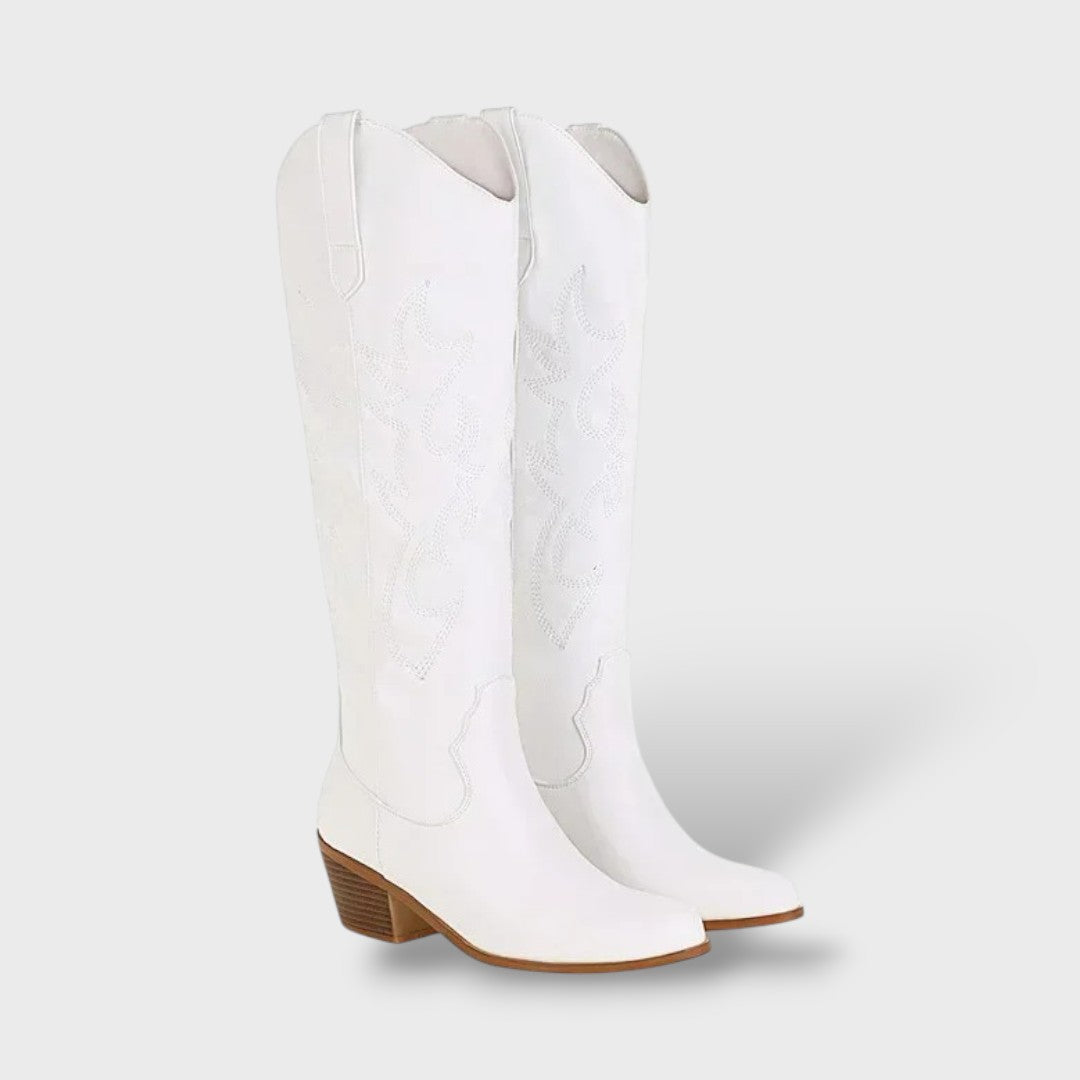 High Western Boots for Women with Pointed Toe
