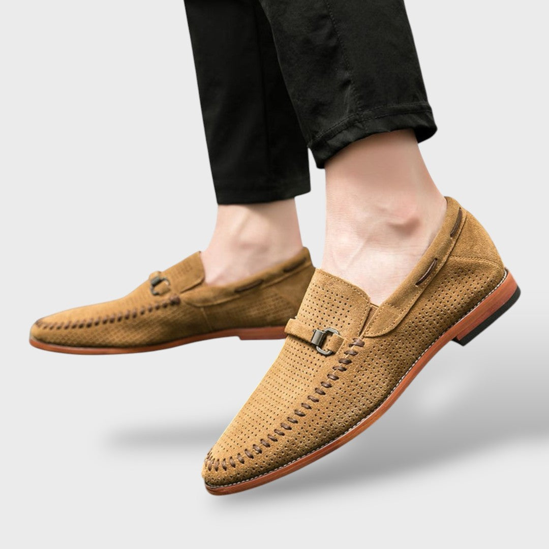 Luxe Suede Loafers for Men
