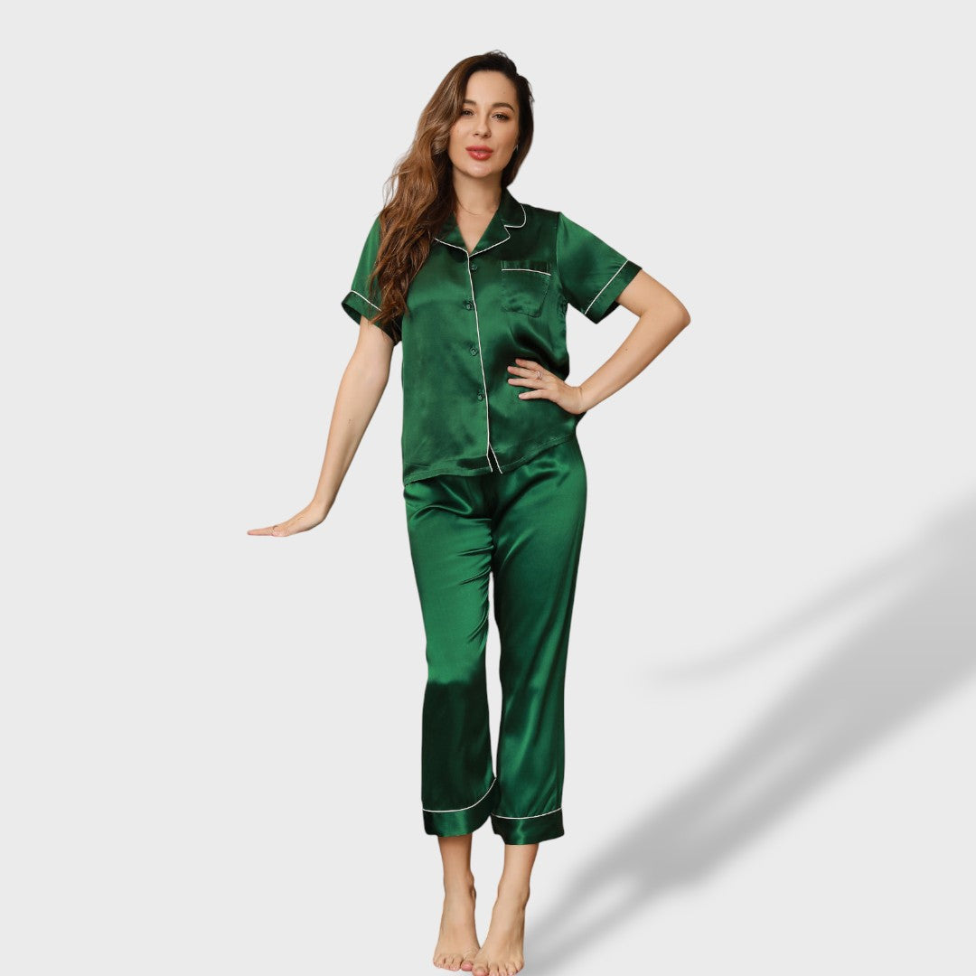 Inés | Women's Pajama with Piping