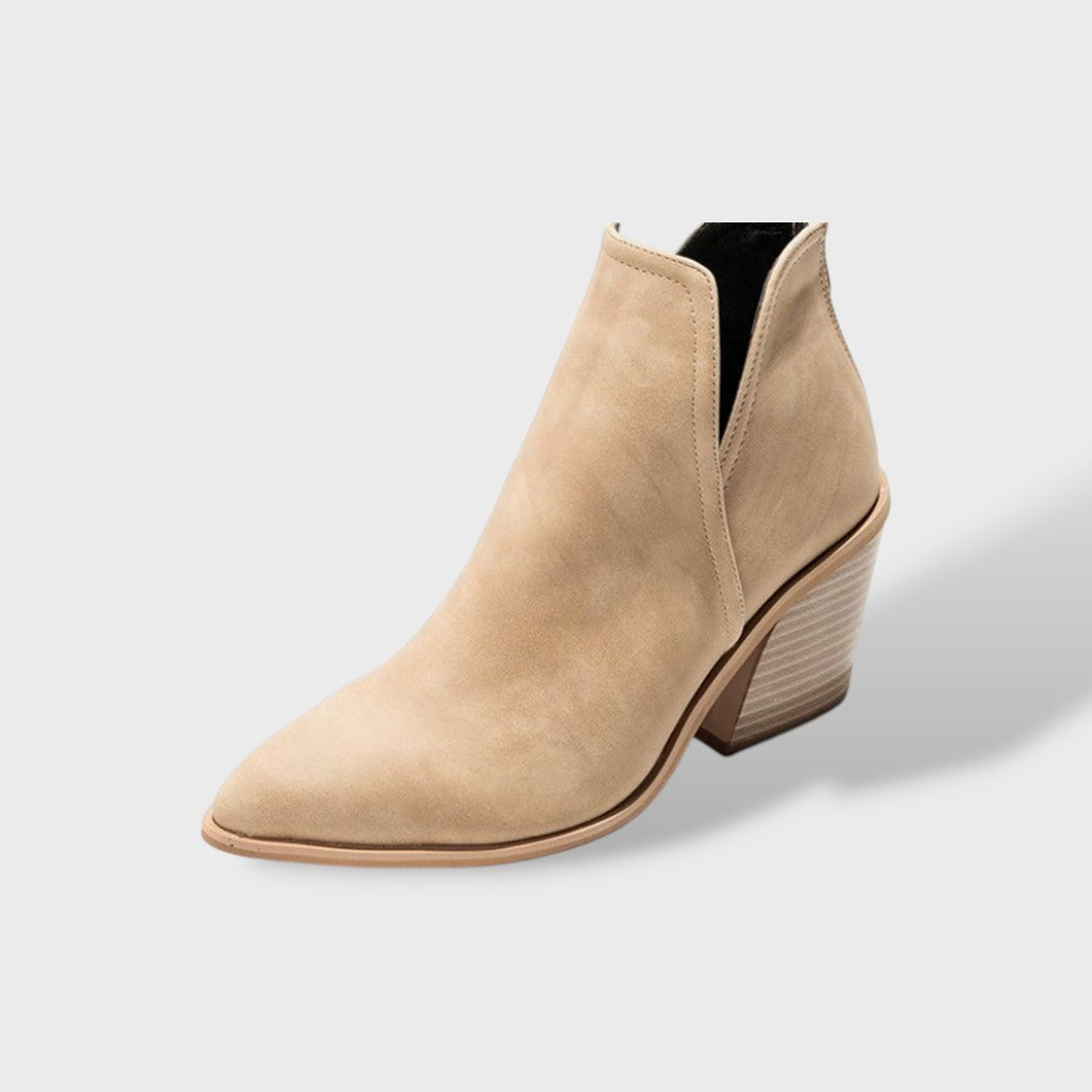 Women's Cowboy Ankle Boots with High Heel