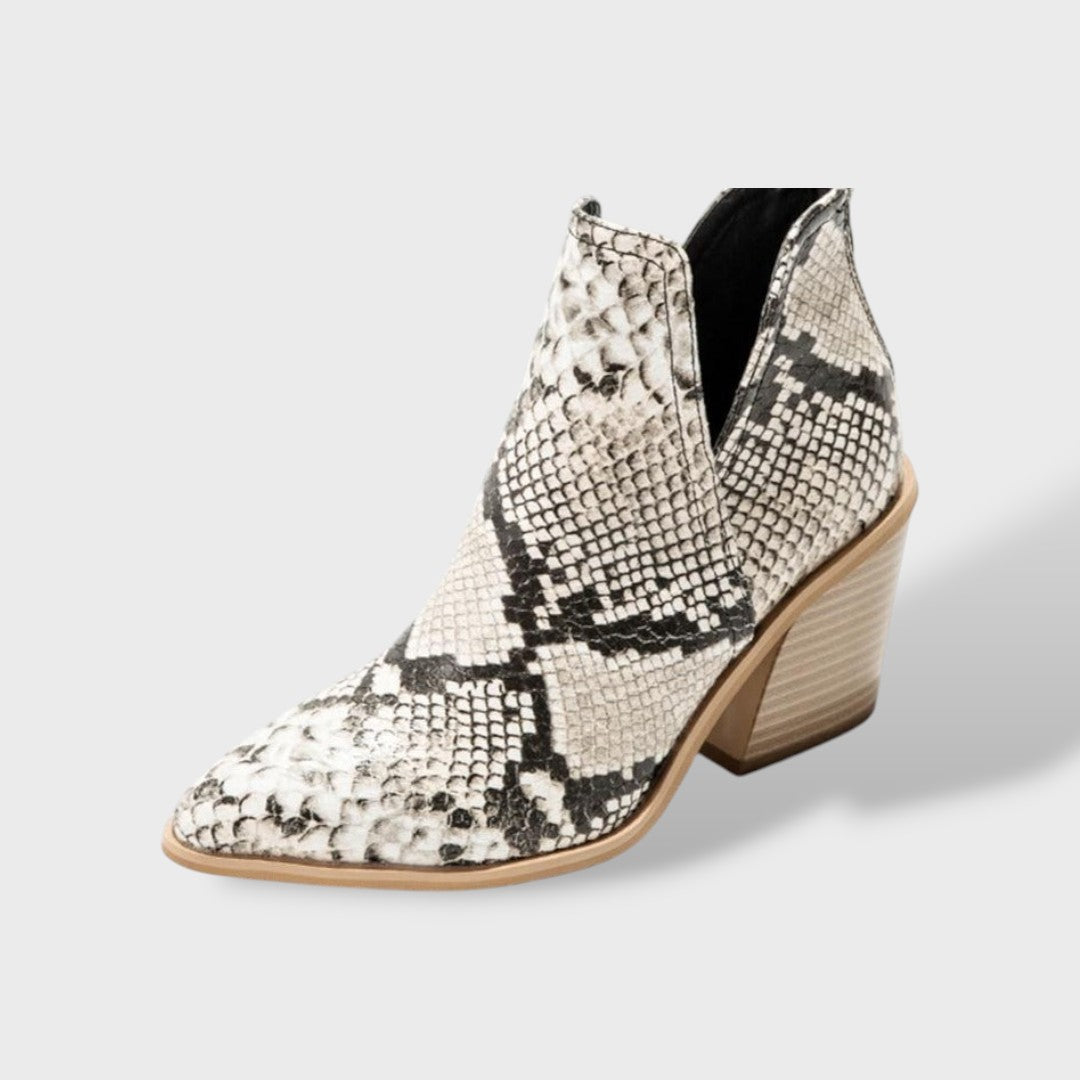 Women's Cowboy Ankle Boots with High Heel