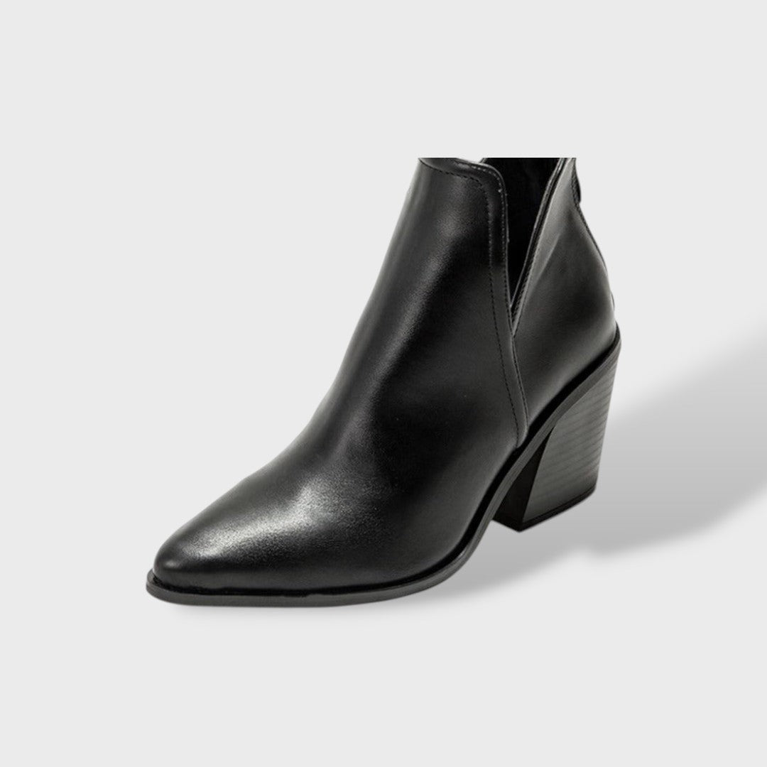 Women's Cowboy Ankle Boots with High Heel