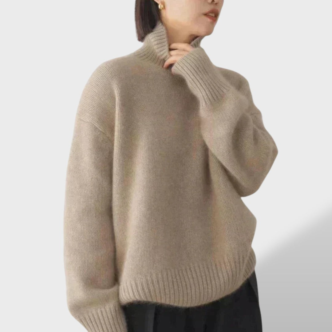 Isabella Cashmere Turtleneck Sweater