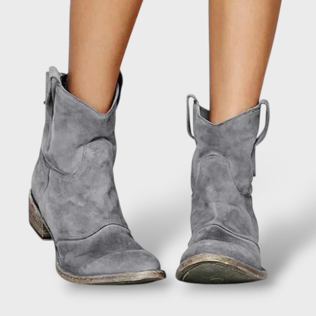 Vintage Western Ankle Boots for Women