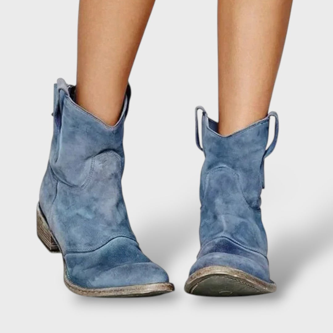 Vintage Western Ankle Boots for Women