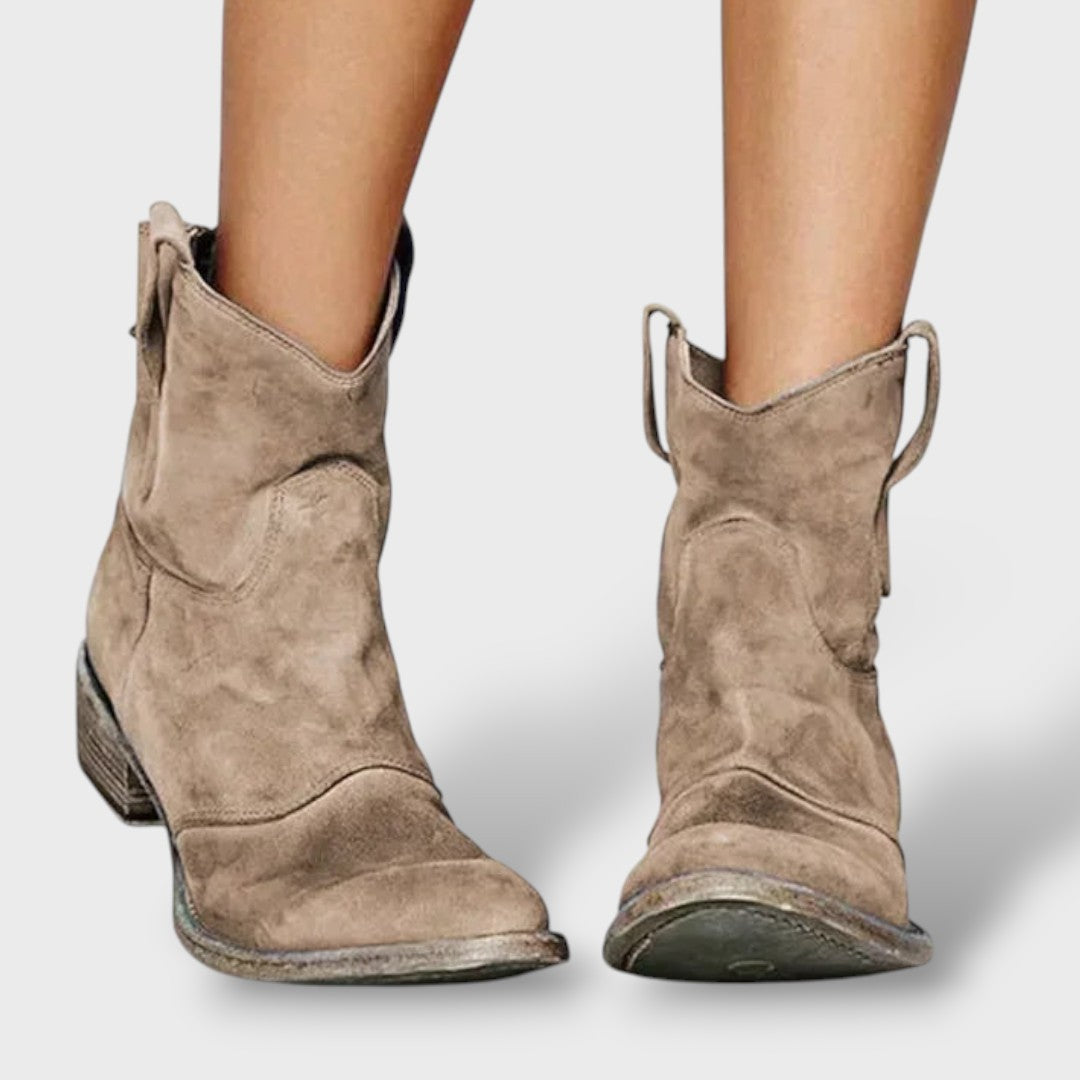 Vintage Western Ankle Boots for Women