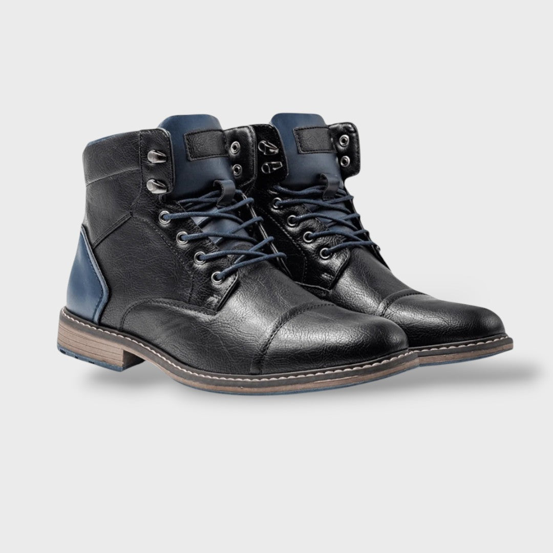 Vintage Leather Ankle Boots for Men