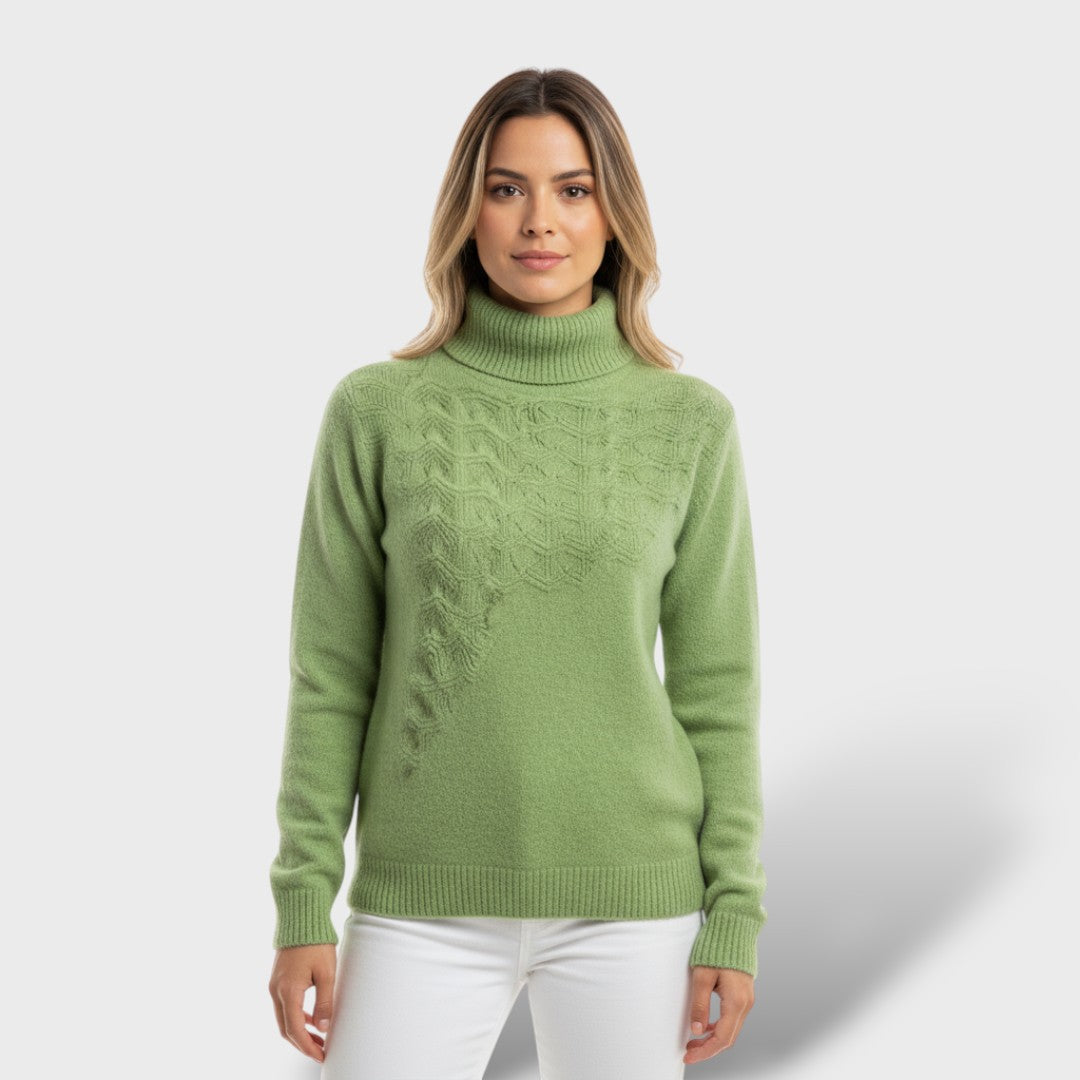 Women's High Neck Knit Sweater