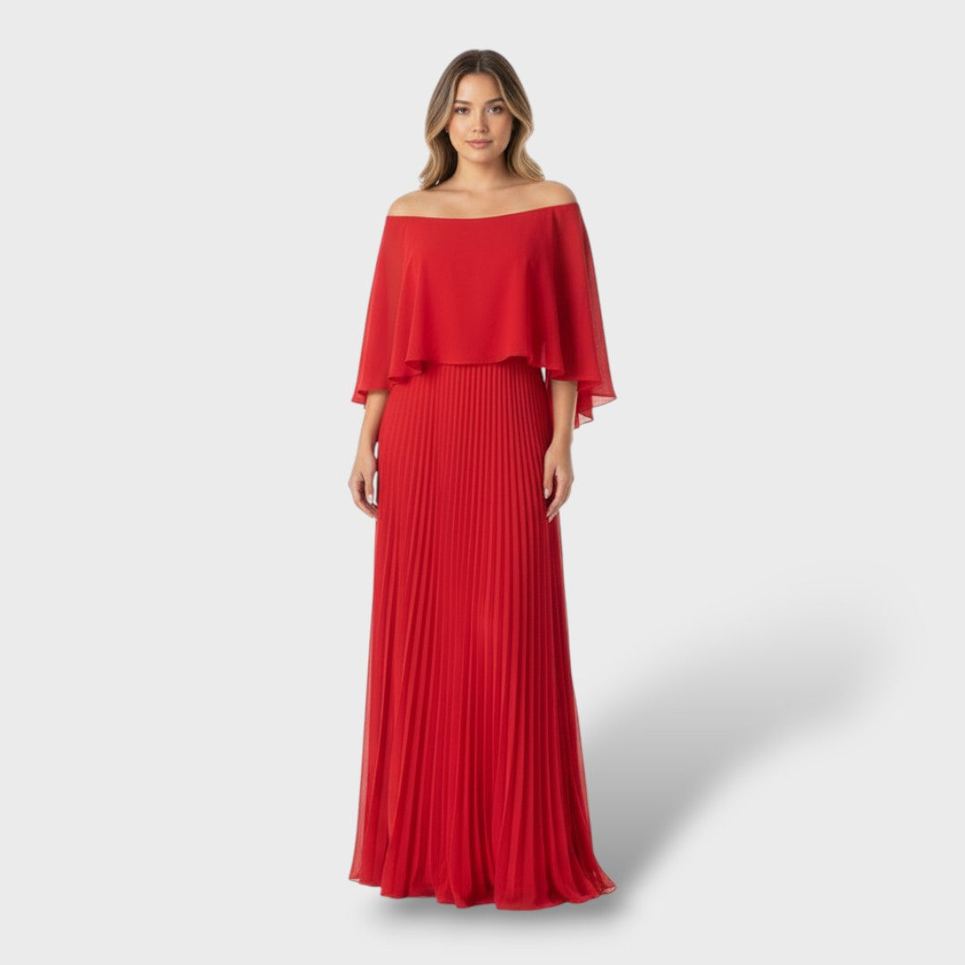 Elegant batwing maxi dress