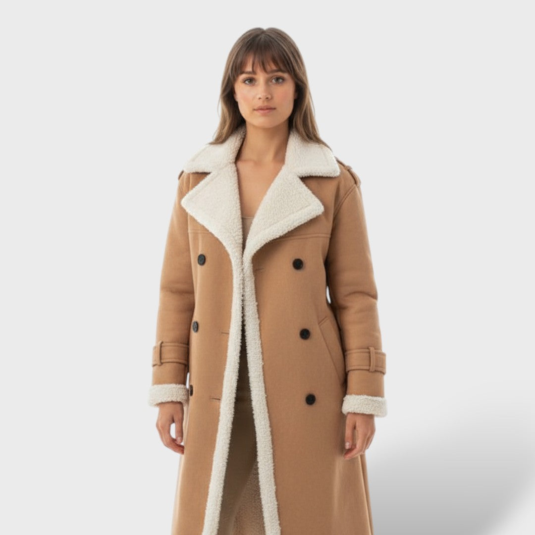 Classic Long Coat with Fleece Lining