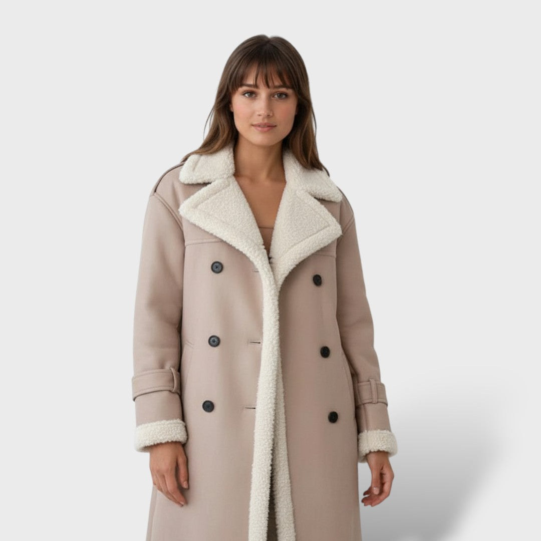 Classic Long Coat with Fleece Lining