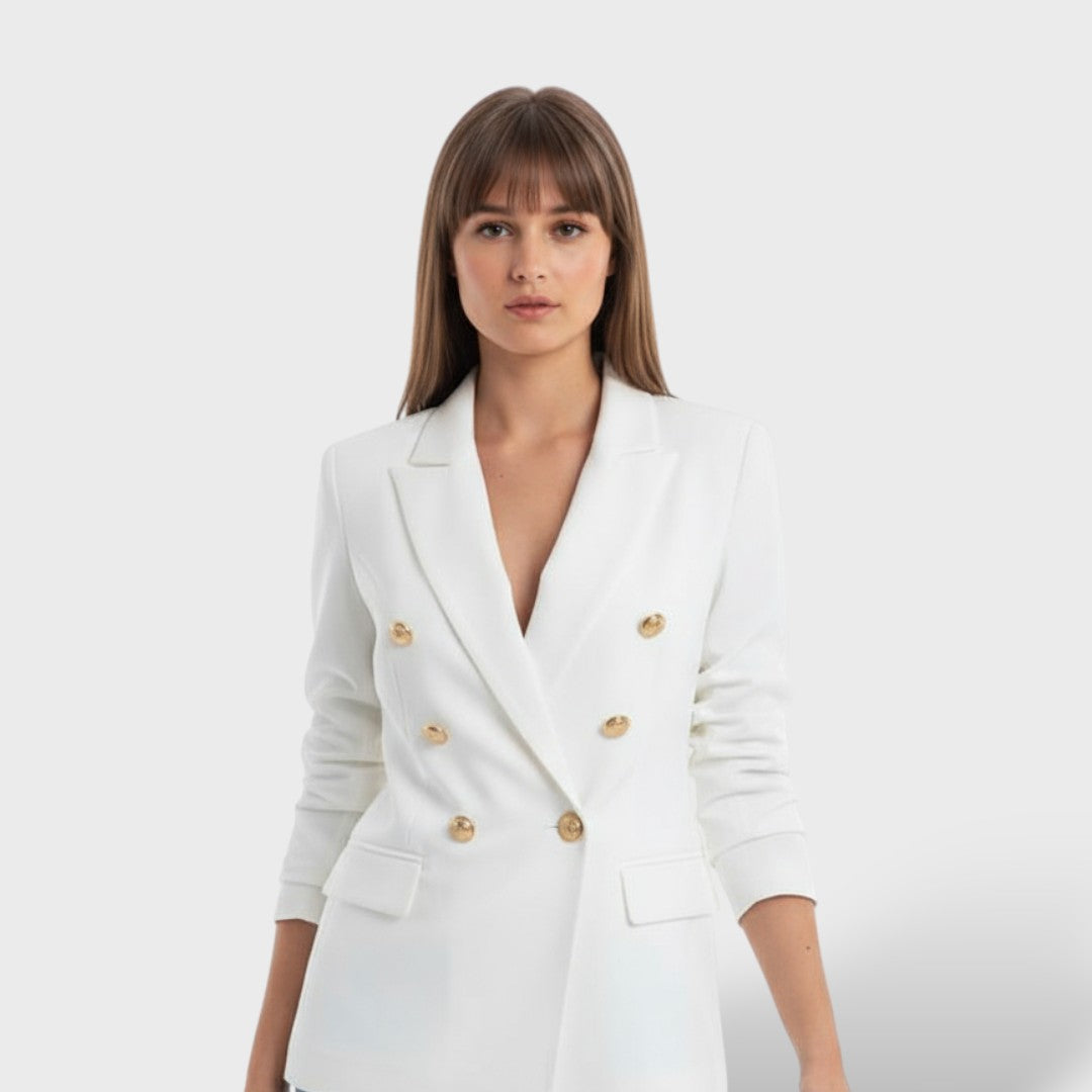Women's Blazer with Button Details