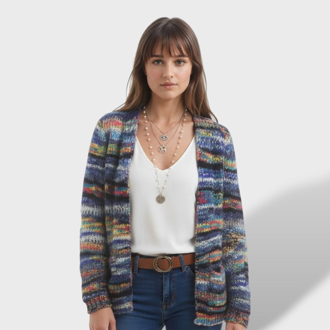 Handmade Colorful Knit Women's Cardigan Lola