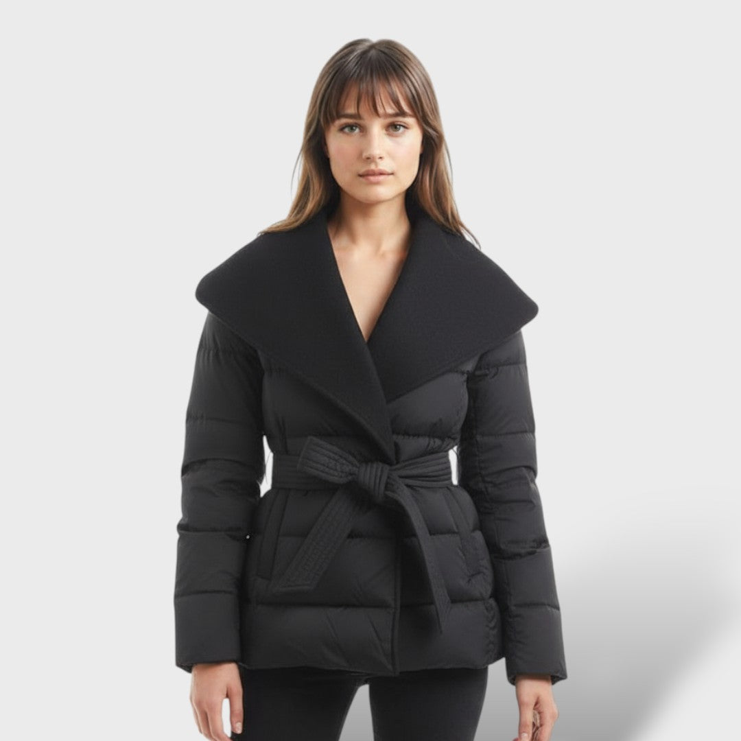 Women's Winter Coat in Wool and Down