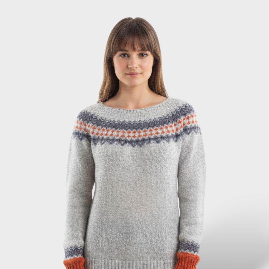Retro Norwegian Sweater for Women