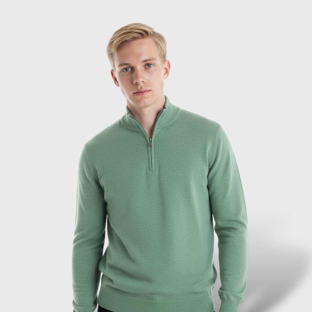 Men's Merino Wool V-Neck Sweater – Luxury & Comfort
