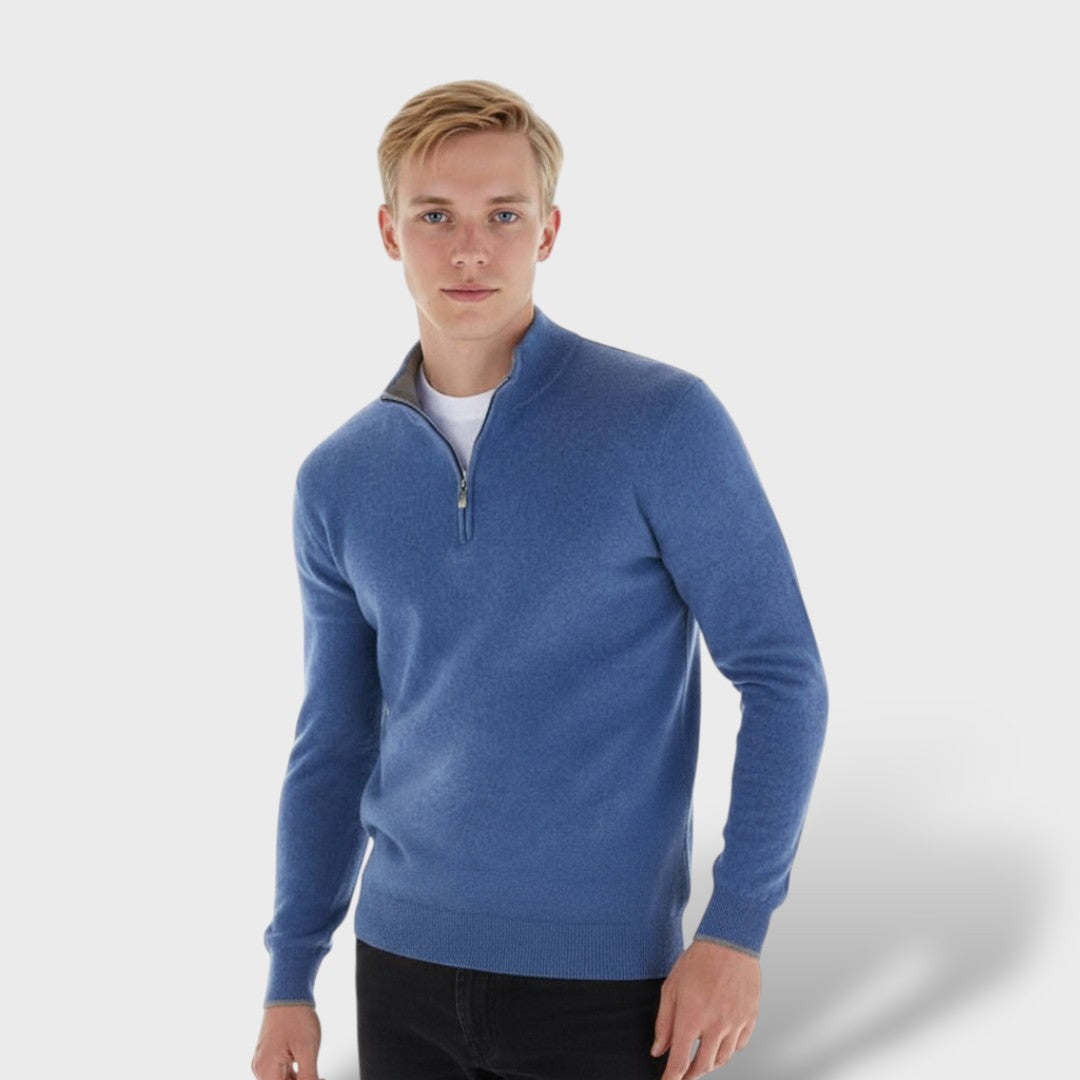 Men's Merino Wool V-Neck Sweater – Luxury & Comfort