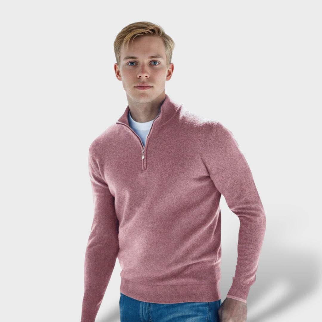 Men's Merino Wool V-Neck Sweater – Luxury & Comfort
