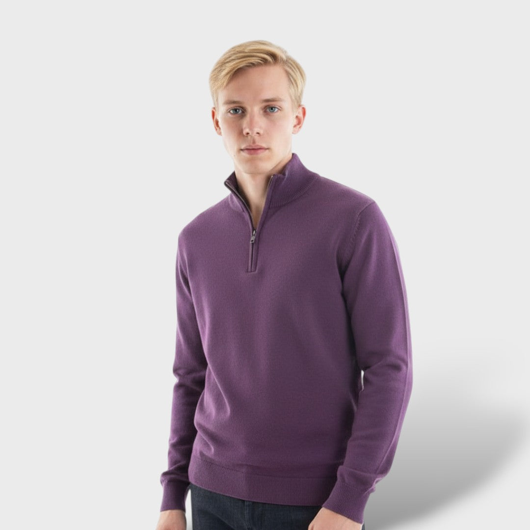 Men's Merino Wool V-Neck Sweater – Luxury & Comfort