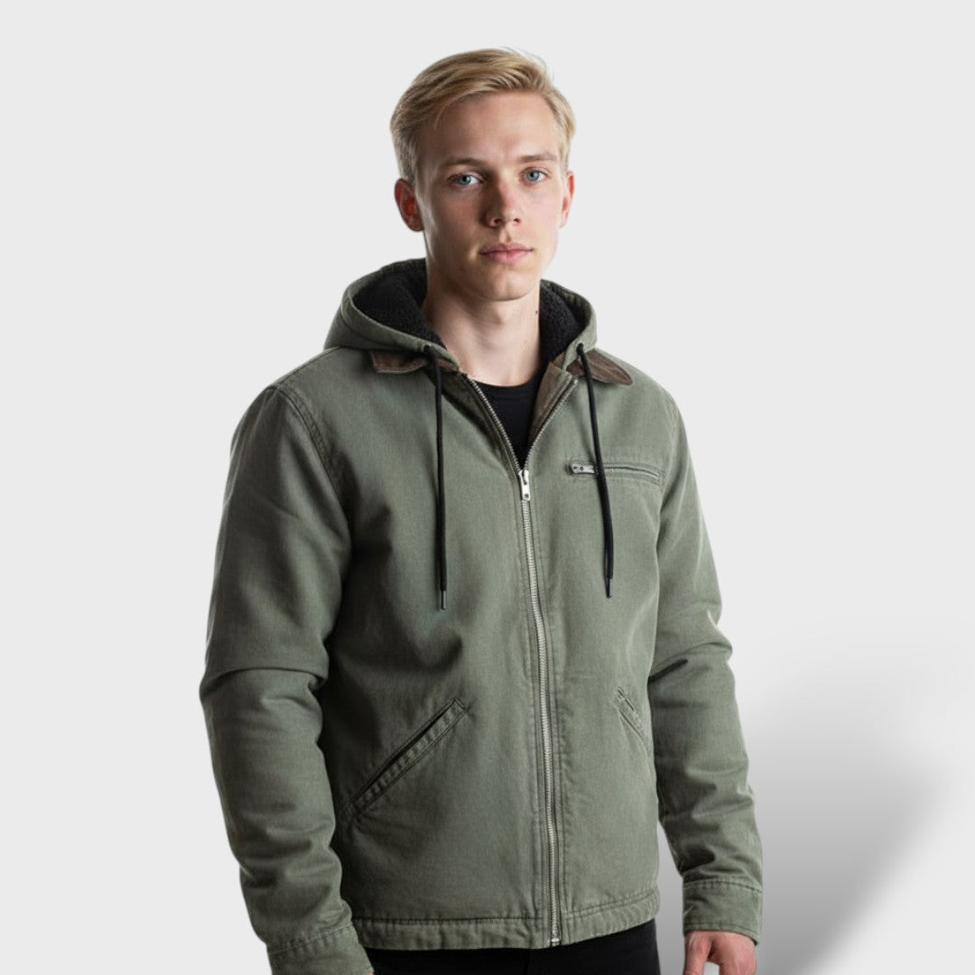 Vintage Wool Autumn Coat for Men