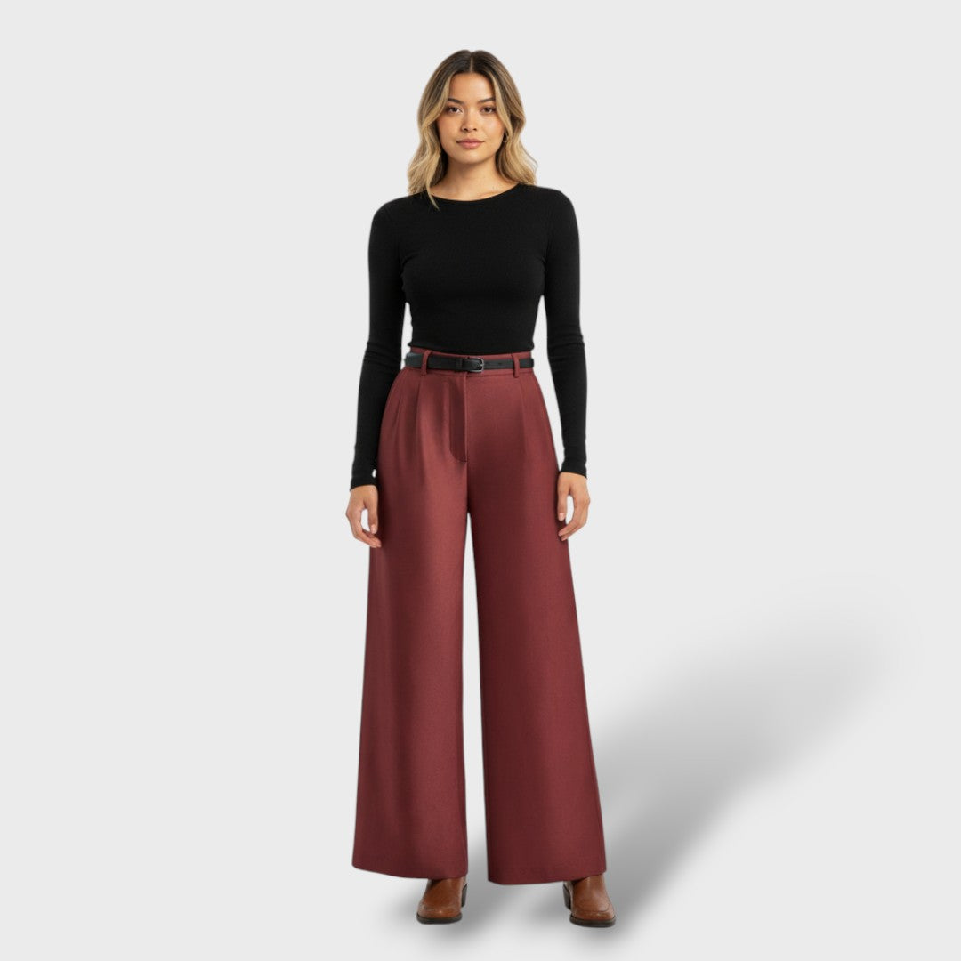 Wide Leg Tailored Pants for Women