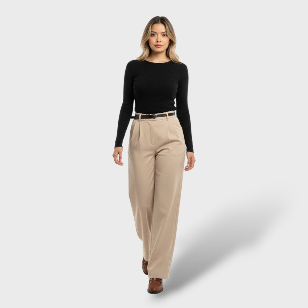 Wide Leg Tailored Pants for Women