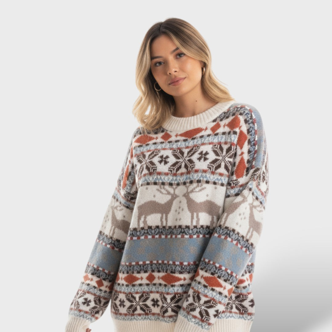 Loose Knit Christmas Sweater for Women