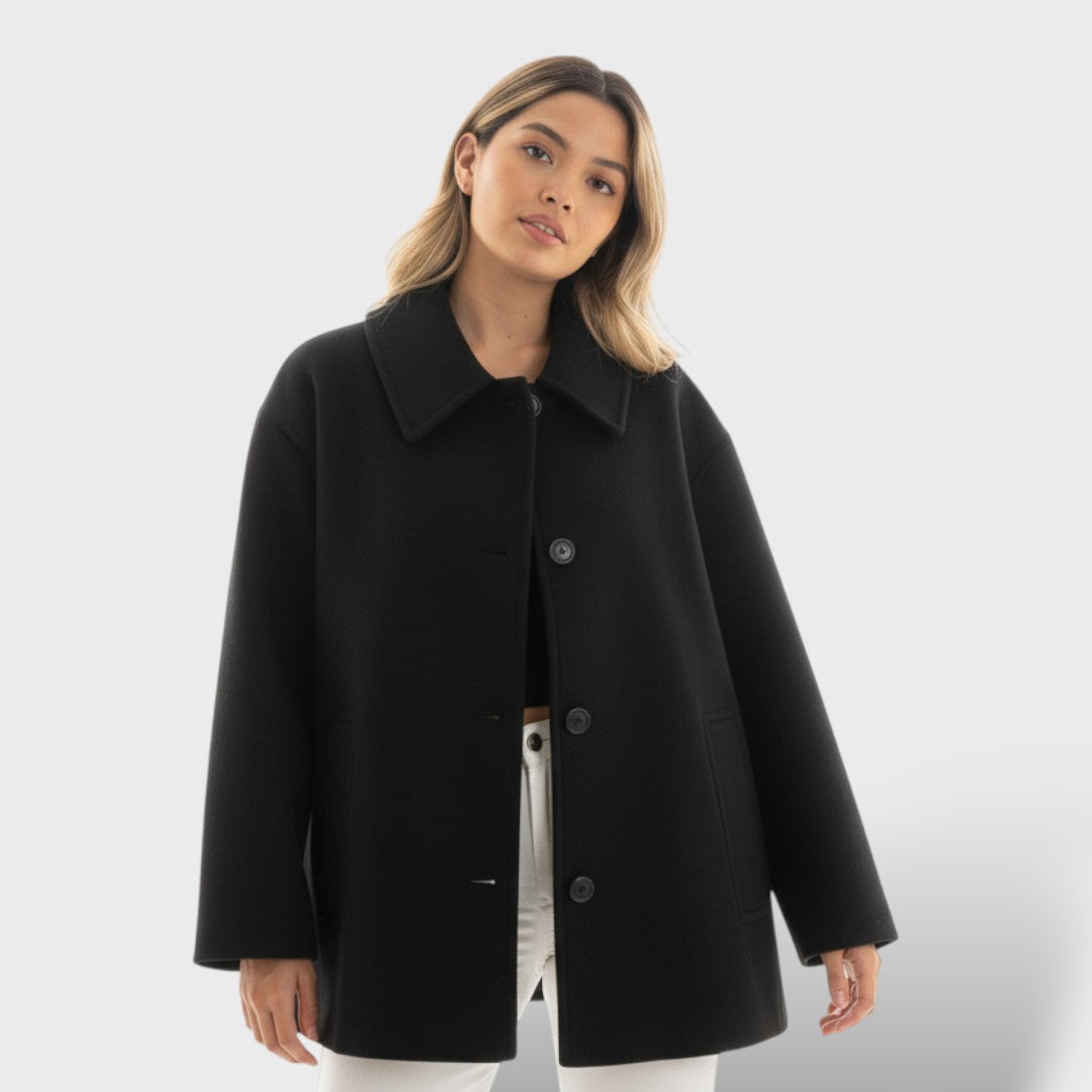 Oversized Women's Jacket with Pockets