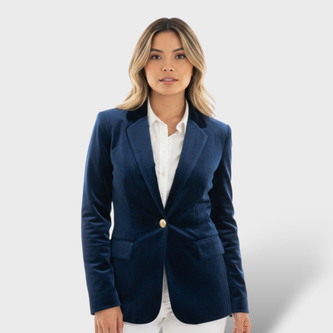 Elegant Women's Blazer with Golden Buttons