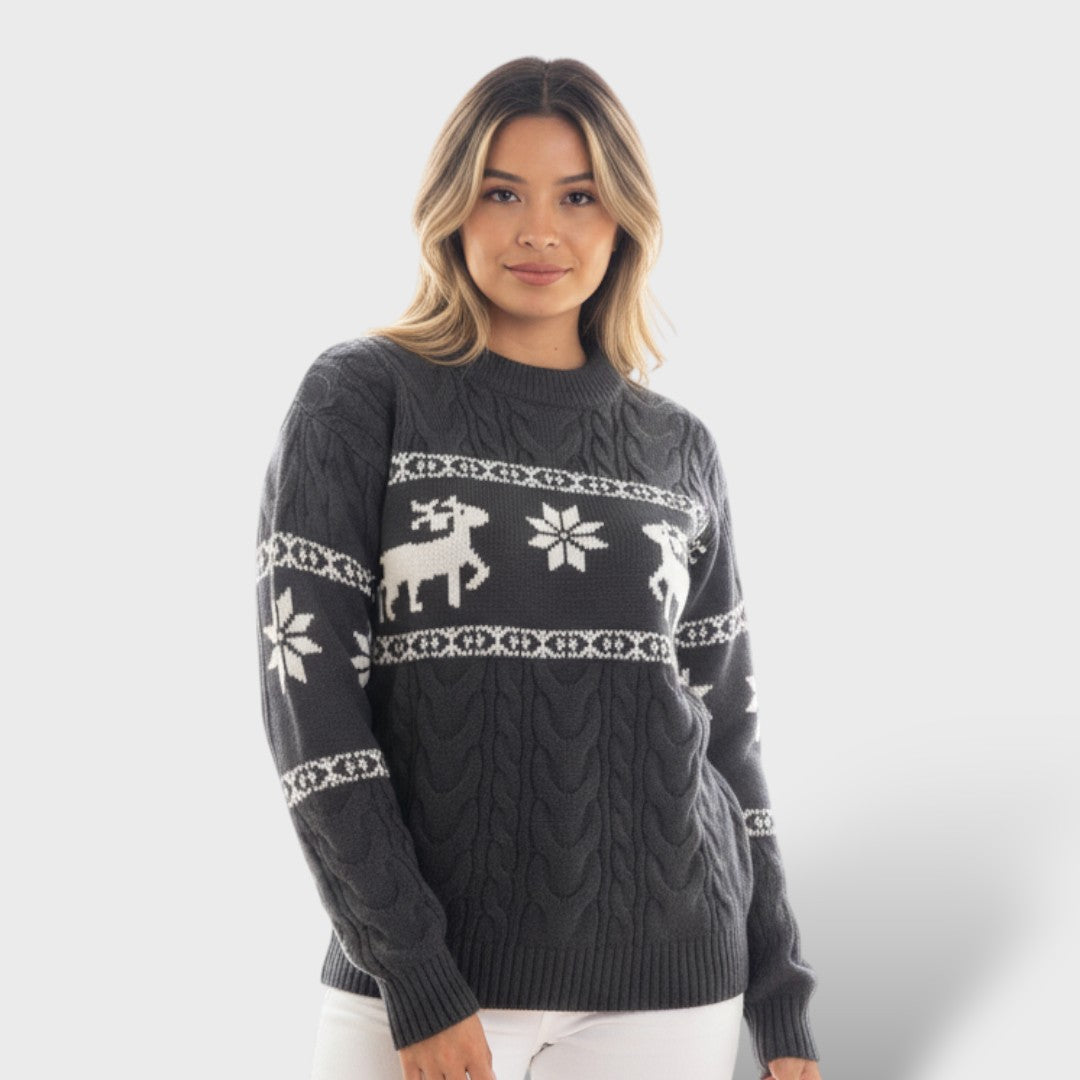 Cashmere Christmas Sweater with Deer