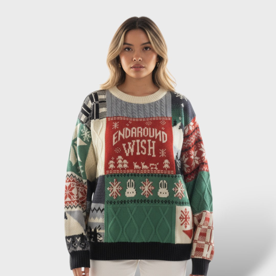 Christmas Design Knit Sweater