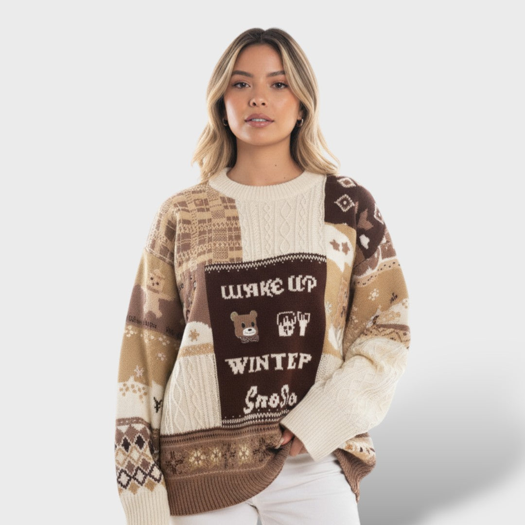 Christmas Design Knit Sweater