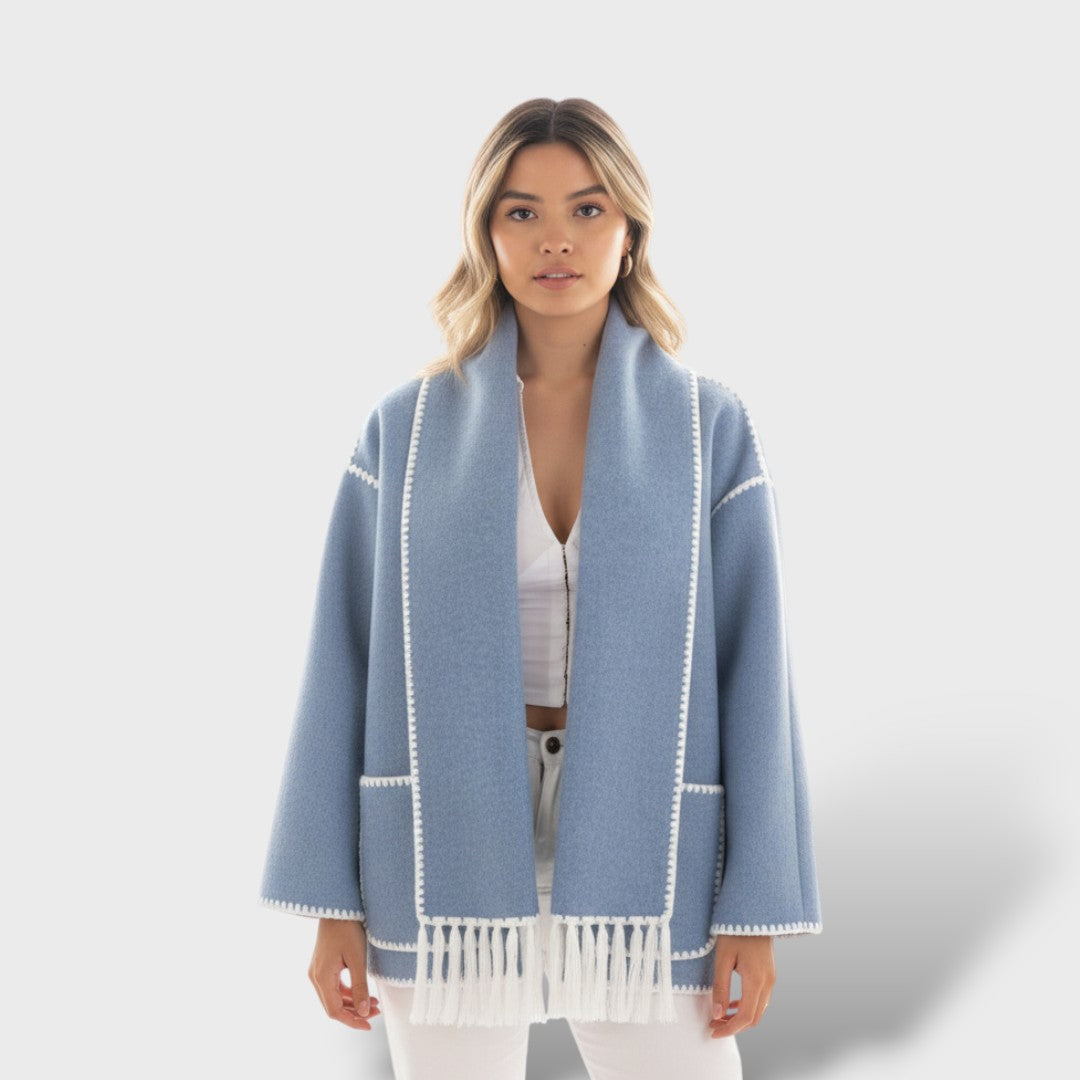 Women's Winter Coat with Wrap Collar