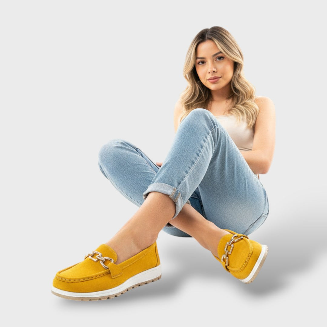 Women's Moccasins Flat Sole Buckle