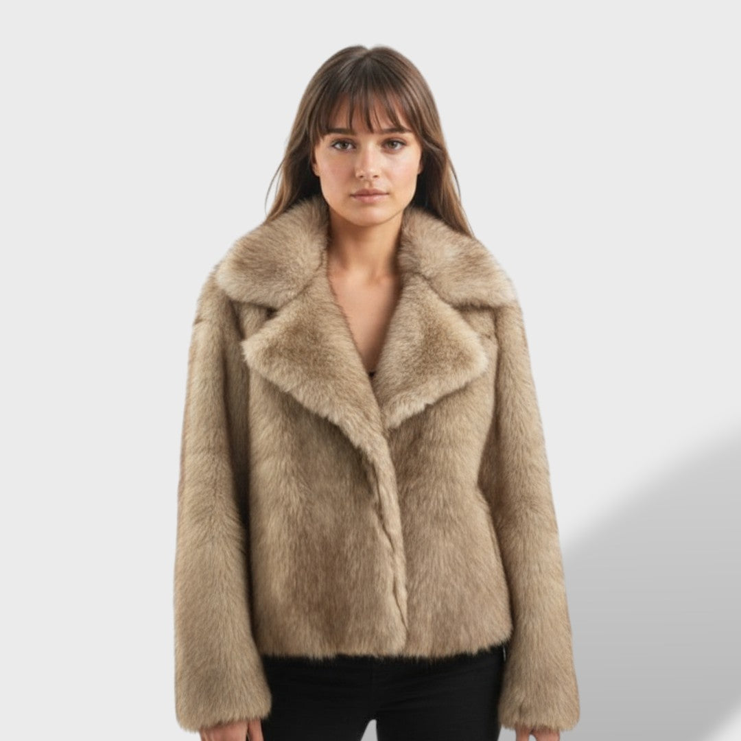 Synthetic Fur Coat for Women