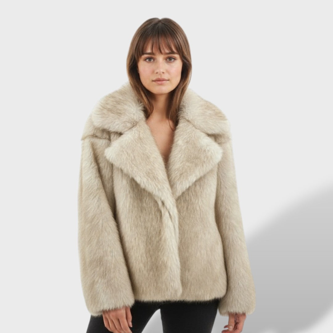 Synthetic Fur Coat for Women