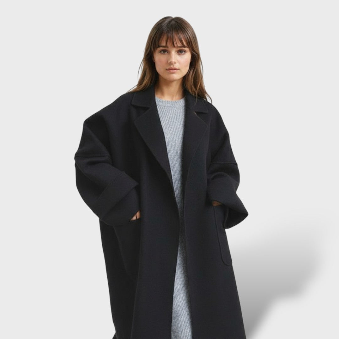Oversized Wool Long Coat for Women