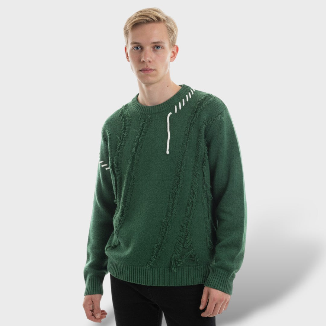 Men's Patchwork Sweater – Stylish, Warm, and Unique