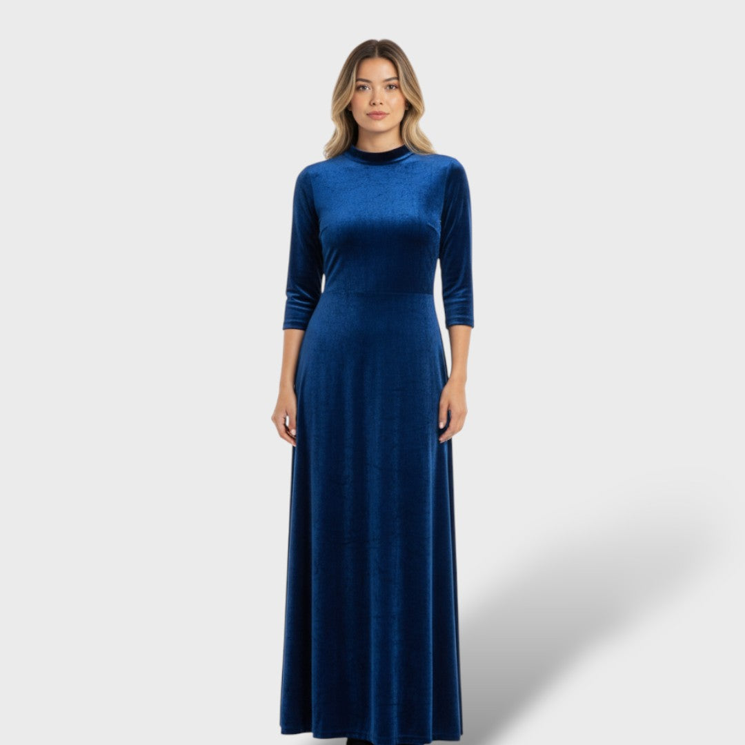 Elegant Long Sleeve Midi Dress