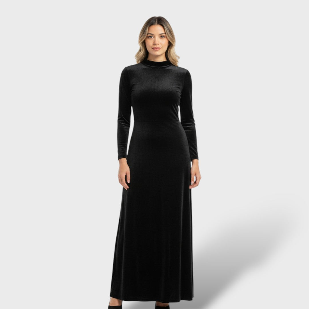 Elegant Long Sleeve Midi Dress