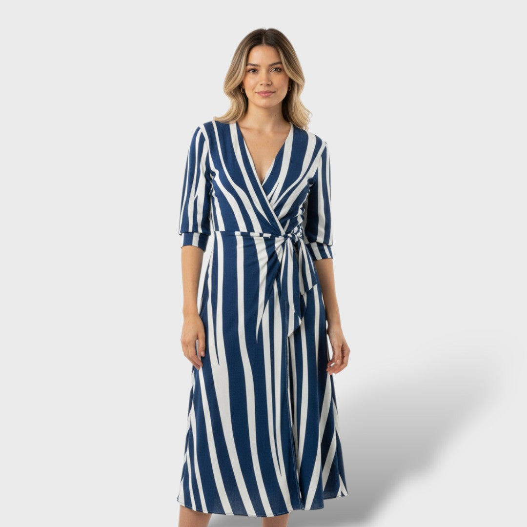 Elegant Wrap Party Dress