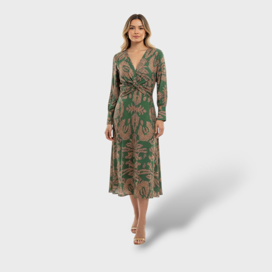 Elegant Wrap Maxi Boho Dress