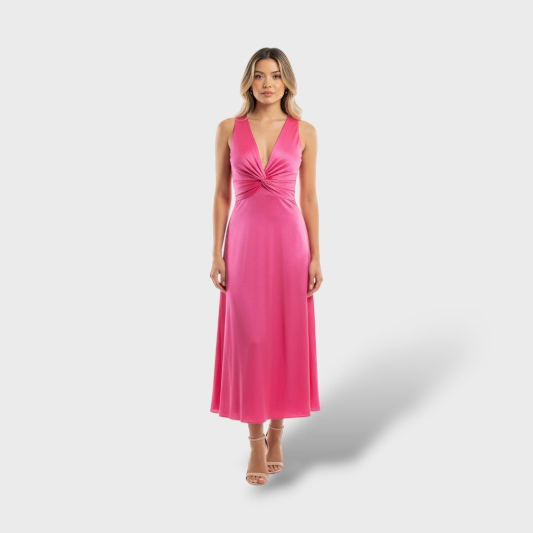 Elegant Maxi Party Dress without Sleeves