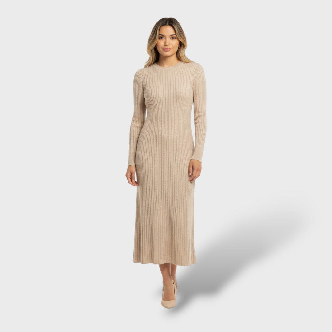 100% Merino Long Dress for Women