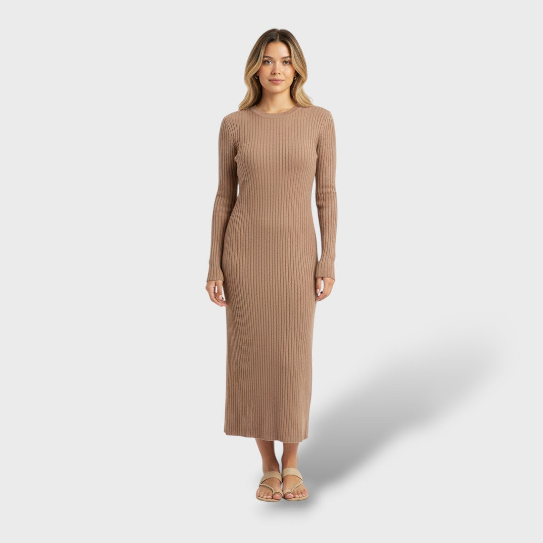 100% Merino Long Dress for Women
