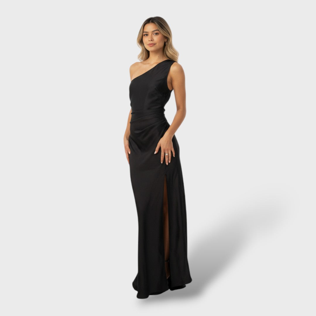 Elegant One-Shoulder Long Dress for Women