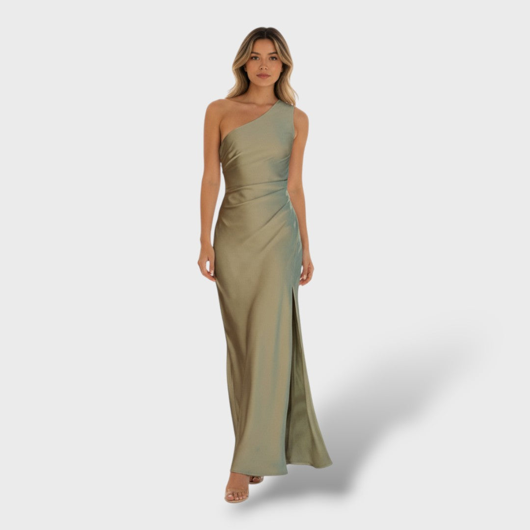Elegant One-Shoulder Long Dress for Women
